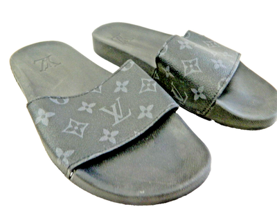 Louis Vuitton Sz.8.5 US Black Slides | eBay