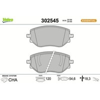 1X Bremsbelagsatz, Scheibenbremse Valeo 302545 Passend FüR Mitsubishi Nissan