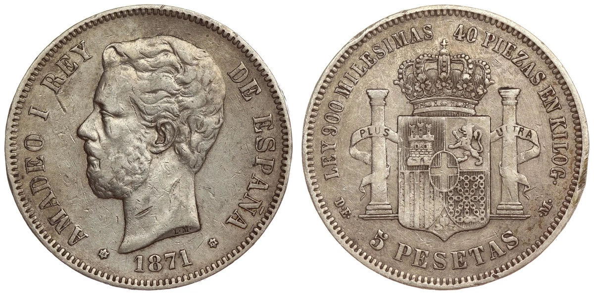 1871 Year Spanish Coins for sale | eBay