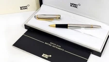 Montblanc Meisterstuck Solitaire Silver Barley Rollerball Pen - Refurbished