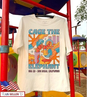 Cage The Elephant Aug 29 2025 San Diego, CL Tour T Shirt All Size S-4XL HS493