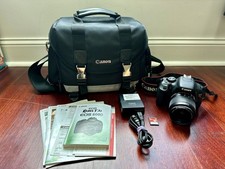 Canon EOS Rebel T3i DSLR Camera Black w/ 18-55mm Lens, Charger, Battery Bag