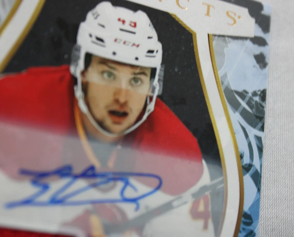 2023-24 Upper Deck Jakob Pelletier #197 Auto Patch JL3 Emerald Very Good /99 - Image 4 of 4