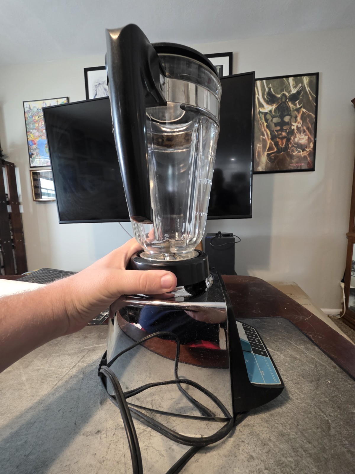 Vintage Sunbeam Custom Deluxe Blender , Chrome, Model 300, Tested/works