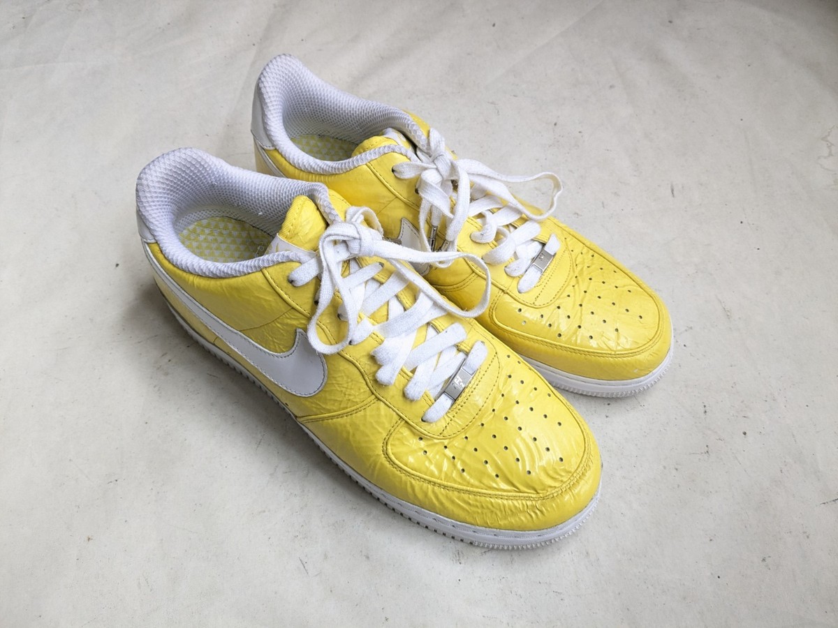 2009 Nike Air Force 1 Supreme I/O 'Slam Jam' Men 13 Yellow Patent