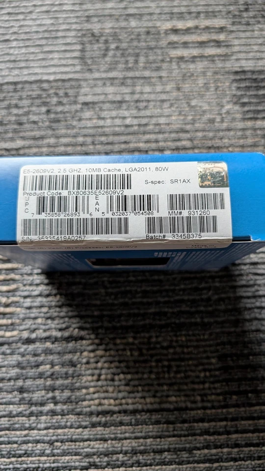 Intel Xeon E5-2609 v2 Quad-Core Processor 2.5GHz 6.4GT/s 10MB CPU *BRAND NEW* - Image 3 of 4