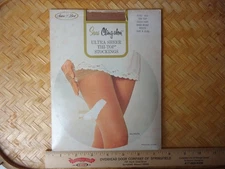 VTG NOS Sears Cling-Alon Ultra Sheer Thi Top Stockings Bare Beige Petite A 8-9