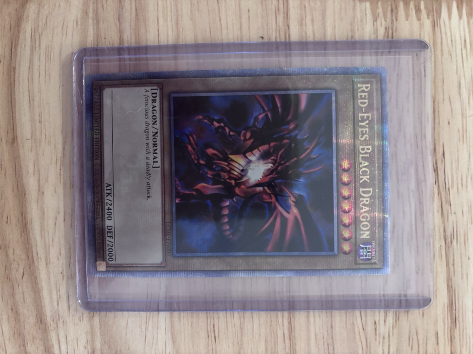 Red-Eyes Black Dragon Quarter Century Secret Rare LC01-EN006 TCG