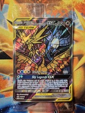 Sealed Moltres&Zapdos&Articuno GX Full Art Pokemon Card, Black Star Promo, SM210