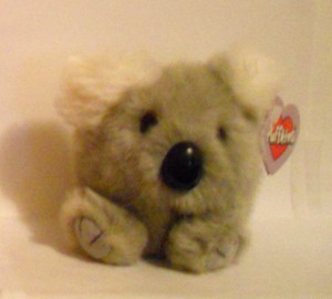Puffkins "AUSSIE" Koala Bear 4" Mini Bean Bag Stuffed Toy 1994 SWIBCO (All Tags)