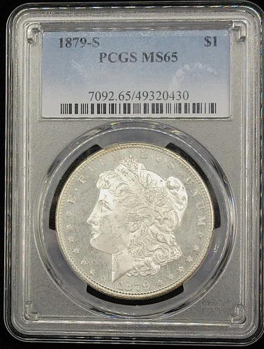 1879-S Morgan Silver Dollar MS65 PCGS