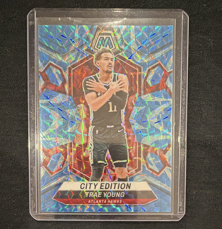 Panini Mosaic 2023-24 - Trae Young - City Edition Insert - Ice Tray! Blue Prizm
