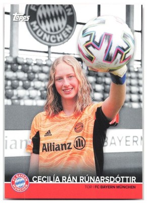 Cecilía Rán Rúnarsdóttir 2021-22 Topps FC Bayern München Team Set BCW-CRR FC Bay