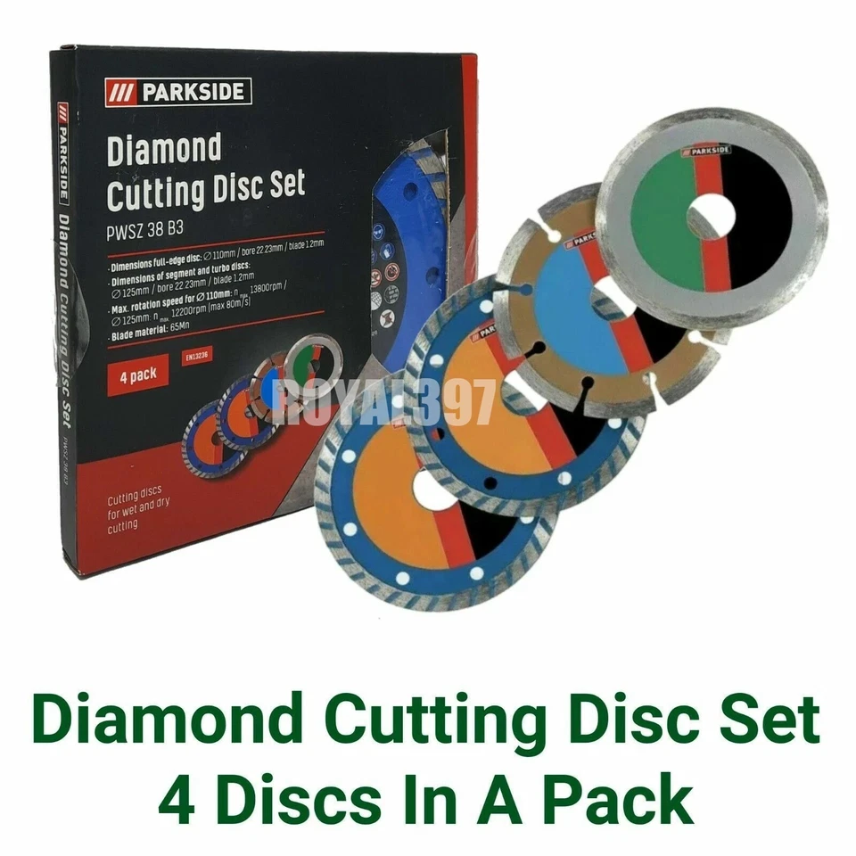 Parkside Diamond Cutting Disc Set PWSZ 38 B3 Germany 2019
