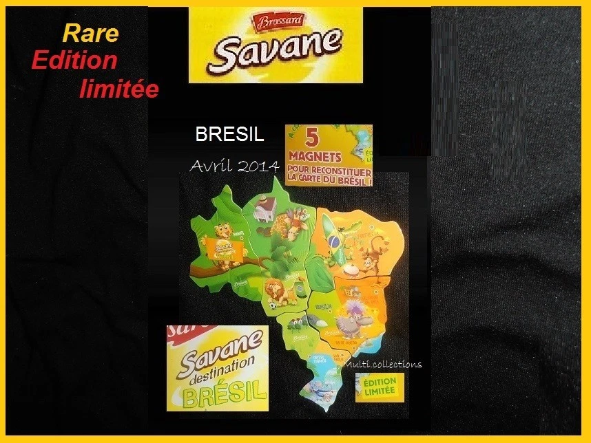RARE BROSSARD SAVANE Magnets Aimant Collection BRESIL Complète - Edition Limitée - Photo 1/1