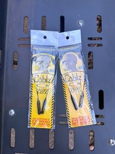2 x Cablz Zipz Adjustable Eyewear Retainer, 14", Black Stainless Steel ZipzB14