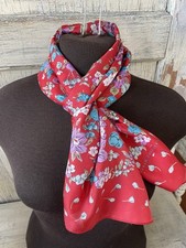 Vintage Sarah Coventry Floral Print 100 Polyester Rectangular Scarf