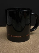 Vintage Porsche Classic Mug Black Orange Coffee Tea