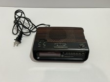 Vintage General Electric Digital Alarm Clock AM/FM Radio Model 7-4630B Wood