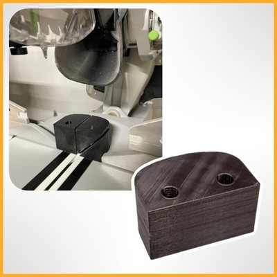 Zero Clearance Fence Block Insert for Festool Kapex 120 EB Miter Saw