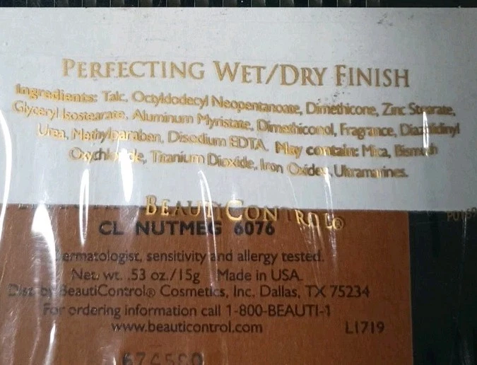 BeautiControl Perfecting Wet/Dry Finish Foundation Nutmeg 6076 (P5) NOS, Sealed - Image 3 of 4