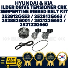 GENUINE OEM Hyundai Kia Idler Drive Tensioner CRK Serpentine Ribbed Belt Kit