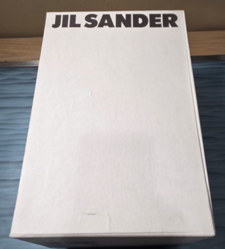 Jil Sander Ripple Sole Canvas Platform Sneakers Navy White Size 44 w/ Box - Picture 14 of 15