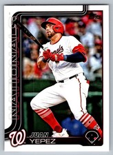 Juan Yepez 2025 Topps #679 Washington Nationals Baseball Card