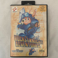 Konami Rocket Knight Adventures Sega Genesis CIB legitimate Konami game