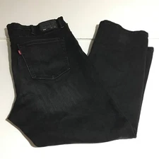 Levi's 559 Relaxed Straight Mens Black Jeans Size 42x30