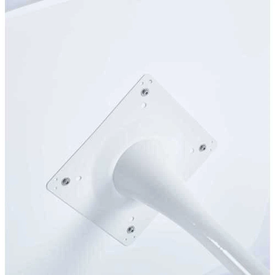 Mesa de comedor blanca de 23,62 pulgadas Foto 4 de 4