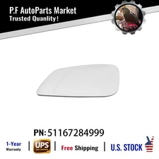 Left Side Heated Mirror Glass Kit Fit BMW 230i 328d 430i 440i Driver Side