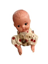 Vintage 1950  s Wind-Up Tin  Plastic Crawling Baby Japan WORKING Antique Toy HTF
