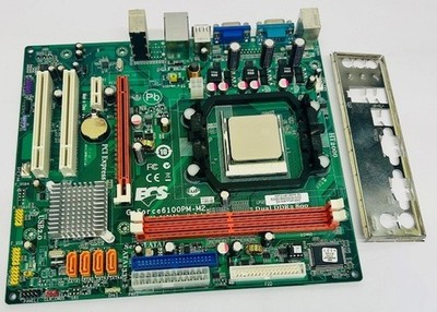 ECS GeForce6100PM-M2 V:7.1 Sockel AM2 AMD Mainboard, Athlon II CPU & I/O