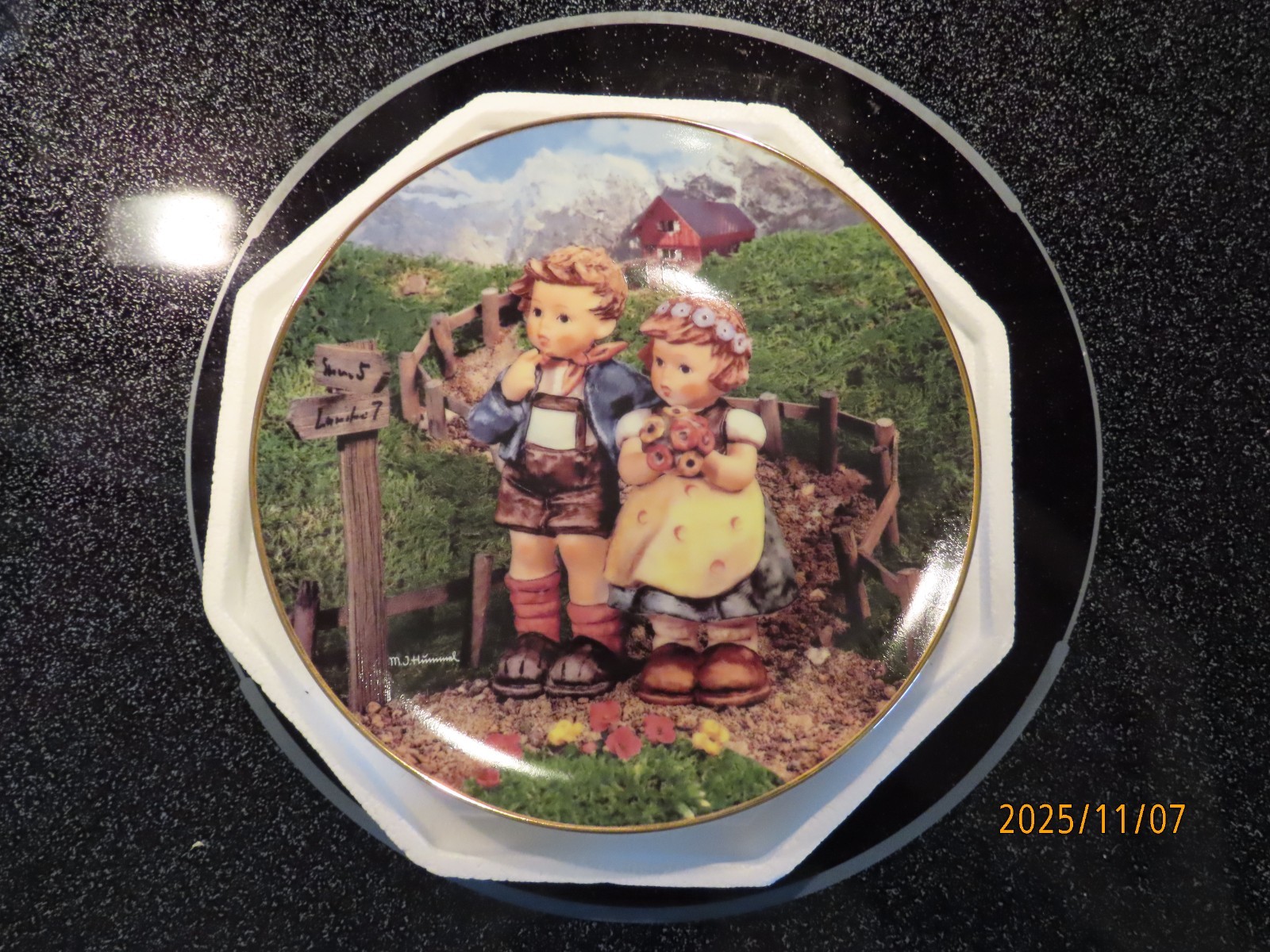 Set of Six (6) Danbury Mint M. J. Hummel Little Companions 8" Plates in Boxes