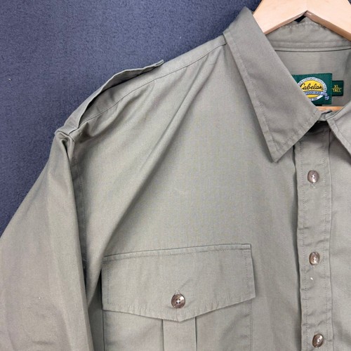Camisa Abotonada Cabela's Para Hombres Aire Libre Trabajo Utilidad Bolsillos XL Alta - Imagen 4 de 12