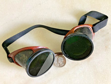 Willson welder's safety Goggles Steampunk Motorcycle chippers eyecup Funky dark