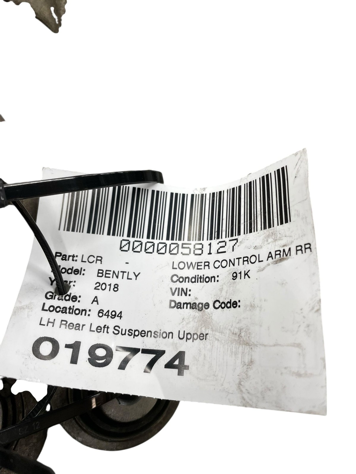 2015-2020 BENTLEY BENTAYGA Rear Left Suspension Upper &Lower Control Arm Set (5)
