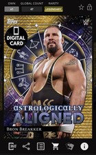 DIGITAL WWE SLAM 50cc BRON BREAKKER ASTROLOGICALLY COSMIC CHROME 25 LEGENDARY 