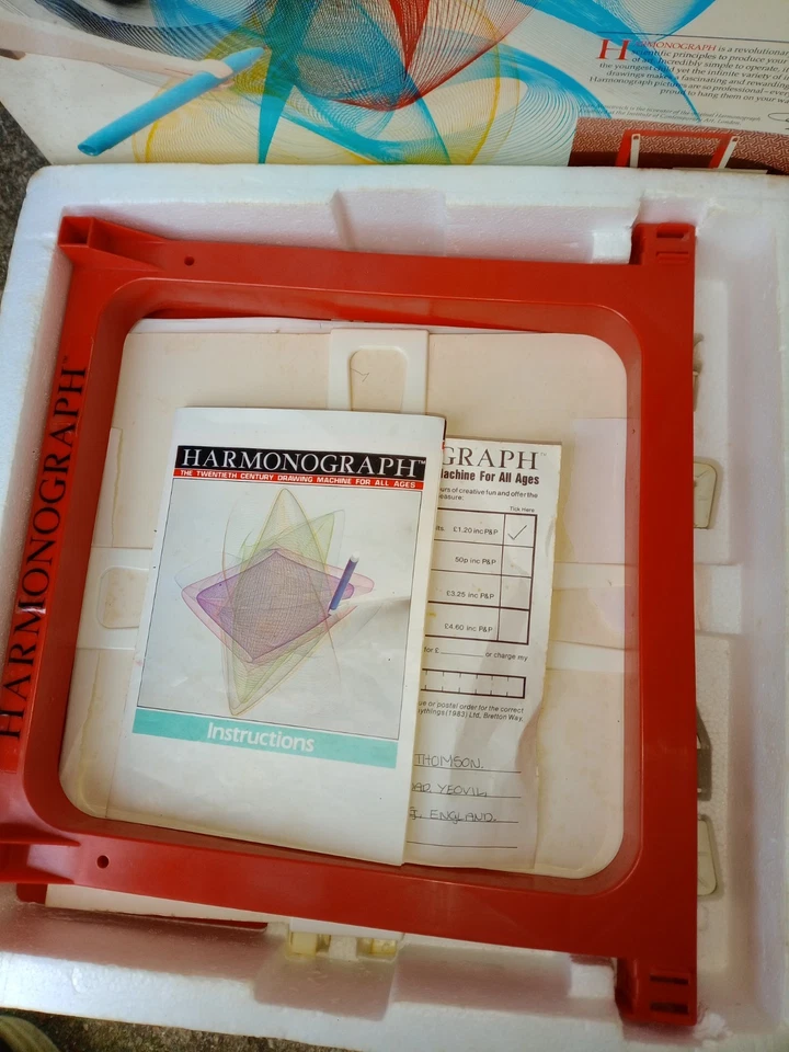 Peter Pan Playthings Harmonograph Art and Design Drawing Machine 1980s Vintage - Image 4 of 4