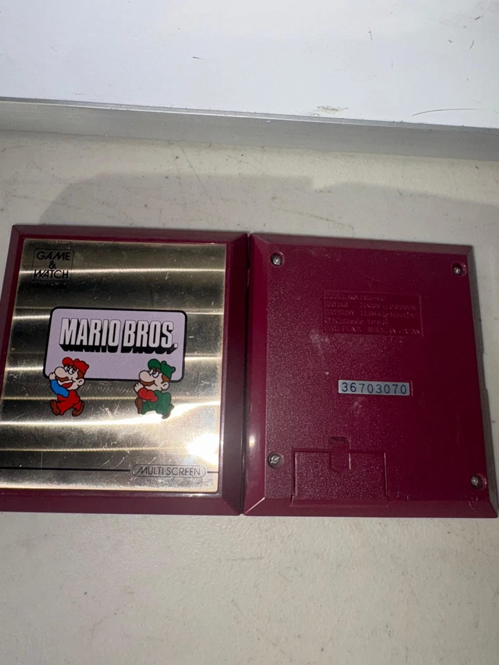 Nintendo Game & Watch Mario Bros. Multi Pantalla Portátil Juego Electrónico Funciona  Foto 3 de 4