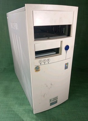 Vintage Maxdata Beige ATX Sleeper Build ATX Desktop Retro PC Computer Case Grau 