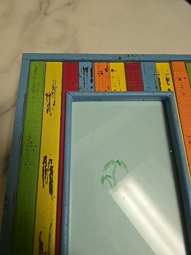 Distressed Wood Look Beach Picture Frame For 3x5 Picture - Picture 2 of 7