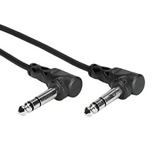Hosa Technology CSS-103RR 3 ft. 1/4" TRS to TRS Right Angle Interconnect Cable
