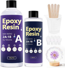 Deep Pour Epoxy Resin 27oz, 2:1 Crystal Clear Deep Pour Epoxy for 2-4 Inch De...