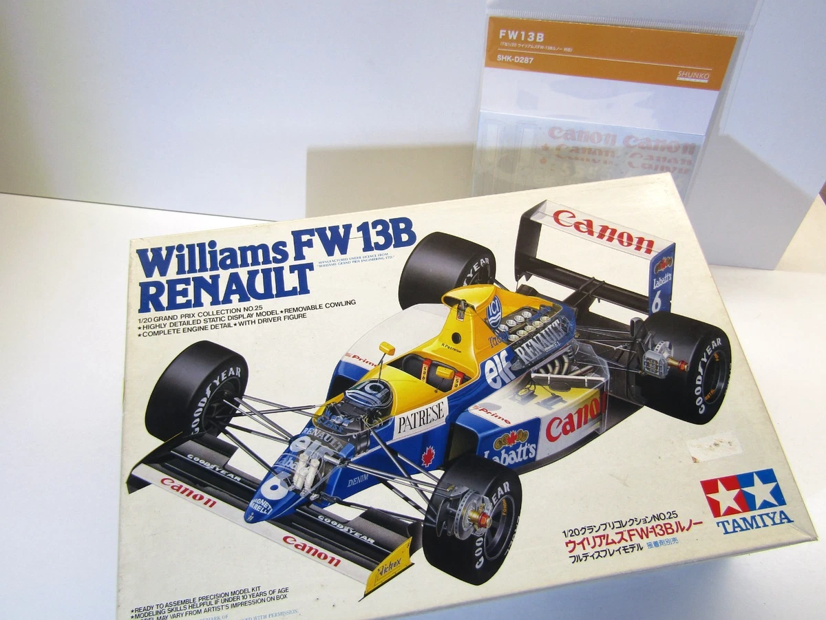 Tamiya Williams In 1/12 Scale Sports Car Toy Models & Kits for