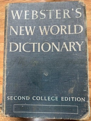 Webster's New World Dictionary Second College Edition Vintage Hardcover 1970