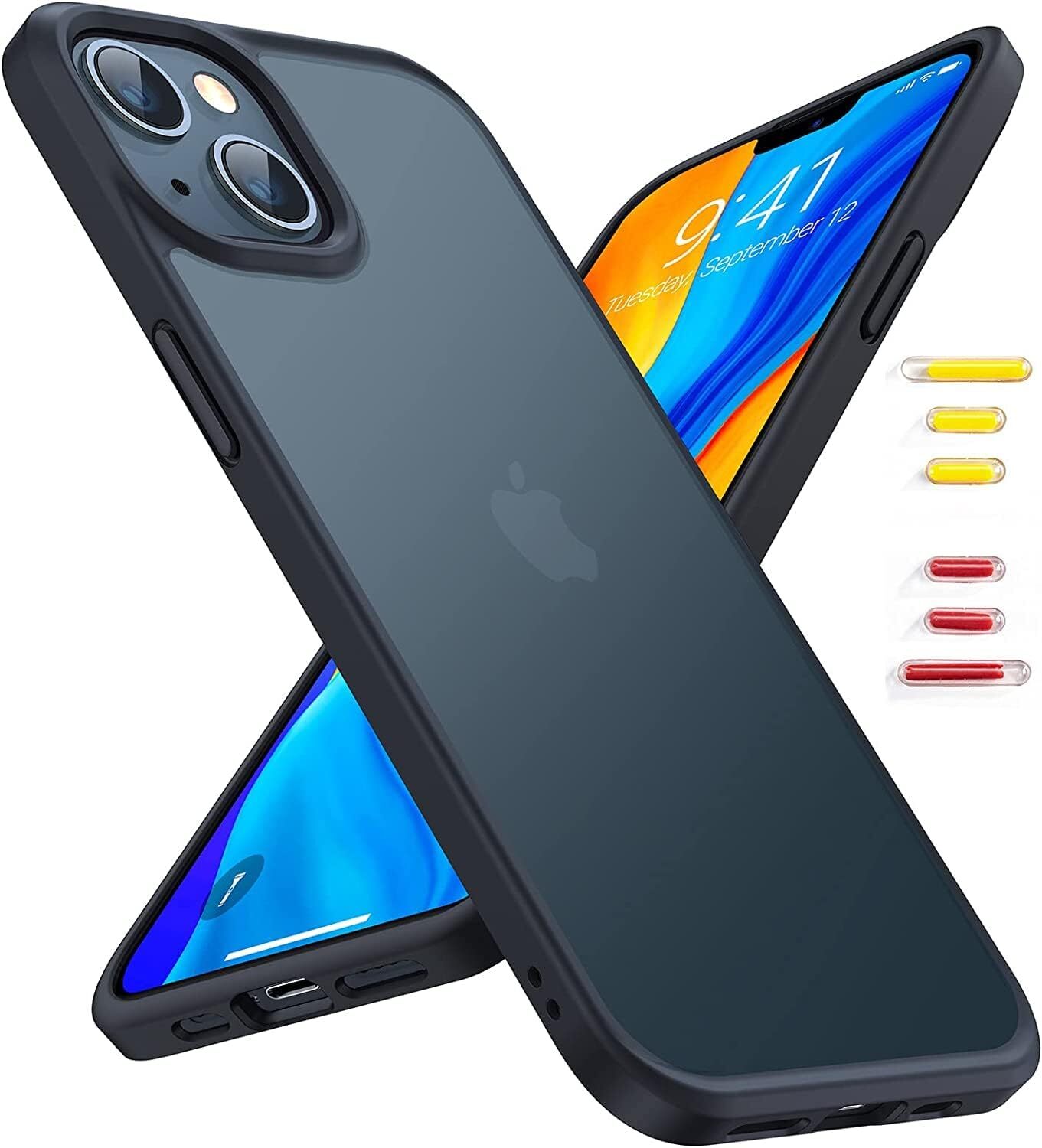 Shockproof Designed for iPhone 13 Mini Case, 10 FT Military Drop Protection Tran