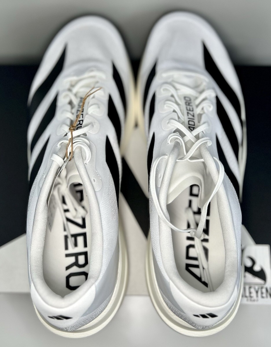 NEW adidas Adizero Evo SL White Black | Men Sizes 8 - 14 NEW adidas Adizero Evo SL White Black | Men Sizes 8 - 14