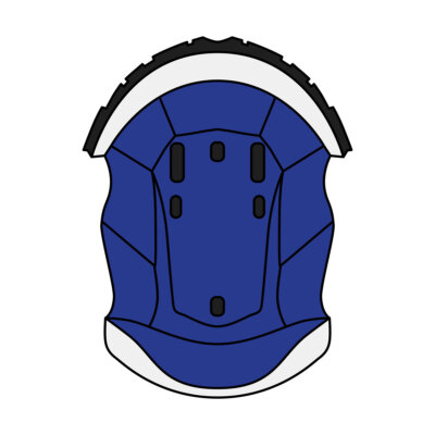 Blue Inner Headphones Helmet Airoh Aviator 3 Size L